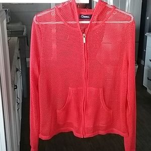 CATALINA bathing suit cover up jacket sz L